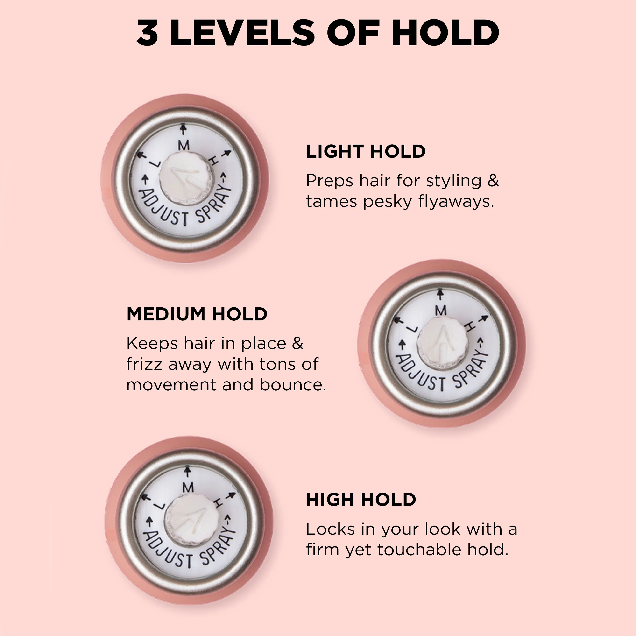 HOLD.ME Three-way Hairspray